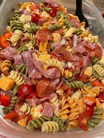 tri color pasta salad