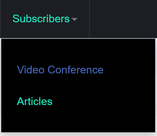 Video Conference menu