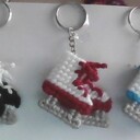 3-D plastic canvas ice skates