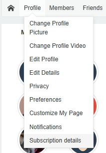 Select subscription details